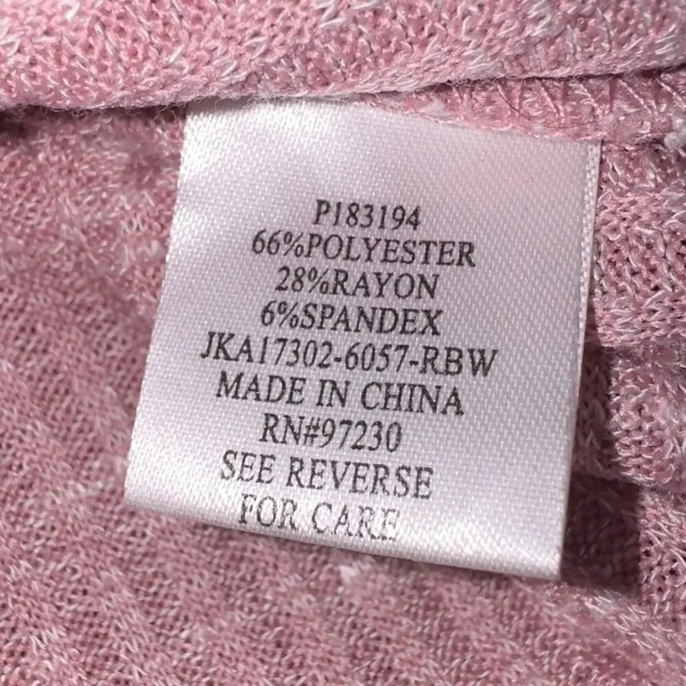 Almost Famous pink v neck top women’s size XL - Picture 7 of 9